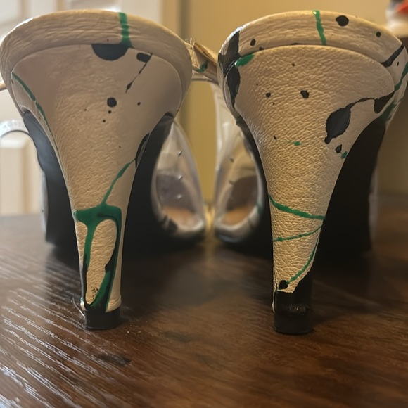 Stuart Weitzman Paint Splatter Heels - Picture 10 of 10
